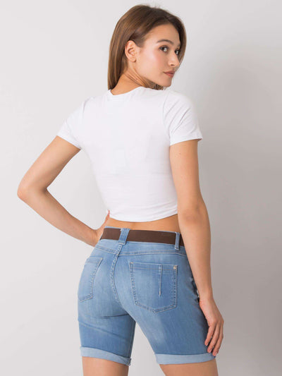SUBLEVEL Jasnoniebieskie szorty jeansowe