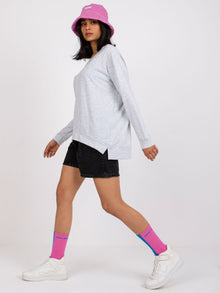 Bluza oversize jasnoszara