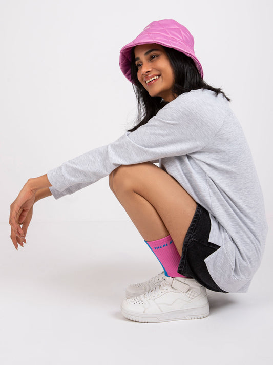 Bluza oversize jasnoszara