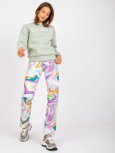SUBLEVEL Jasnozielona bluza dresowa
