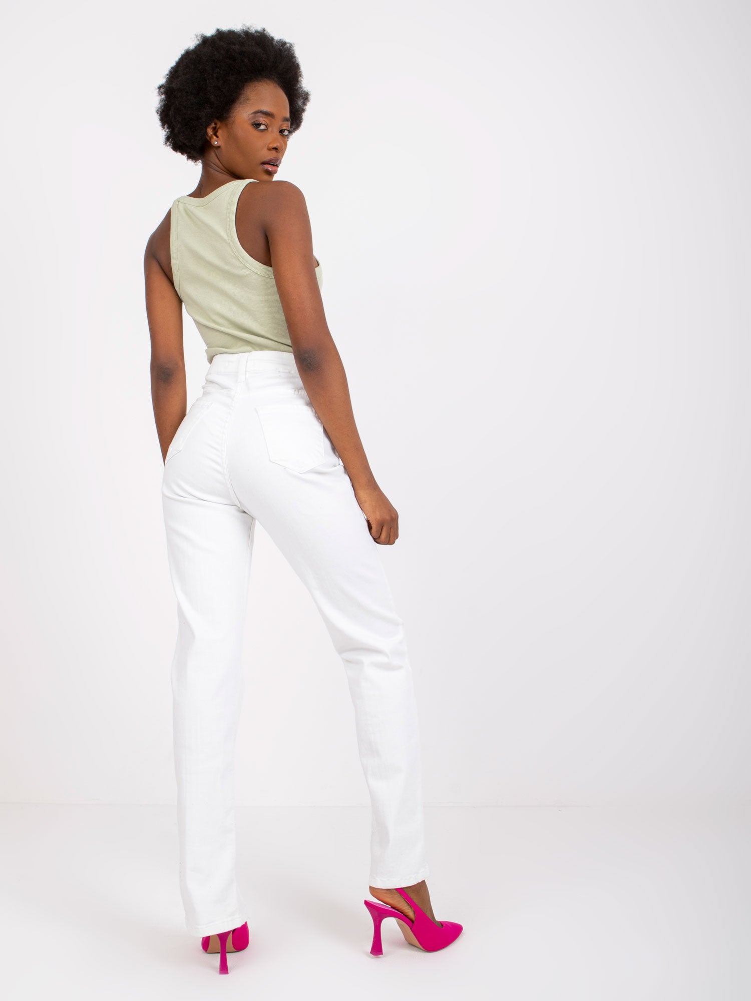 SUBLEVEL Jasnozielony top basic