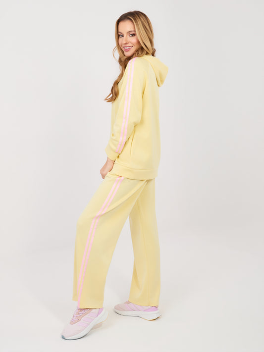 RUE PARIS Jasnożółta bluza oversize z suwakiem