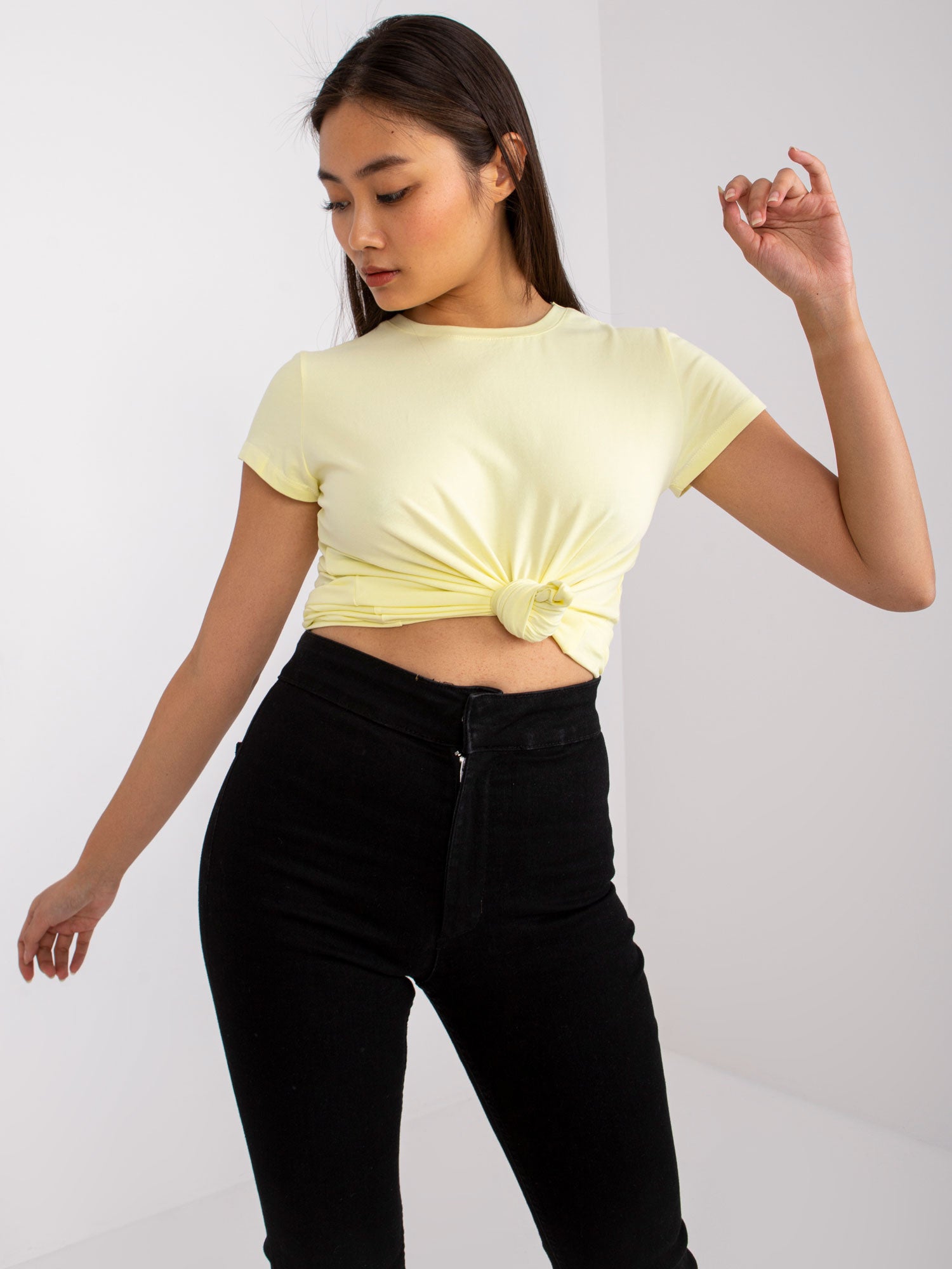 Jasnożółty t-shirt Peachy