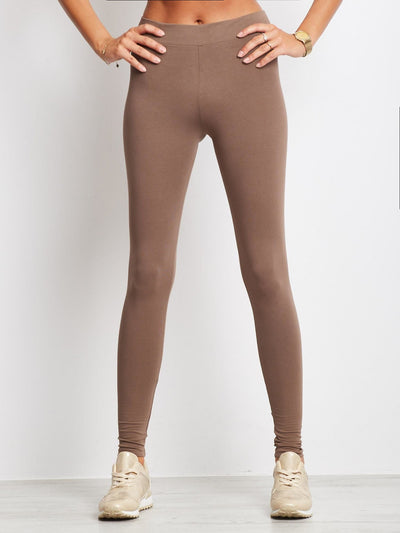 Legginsy basic kawowe