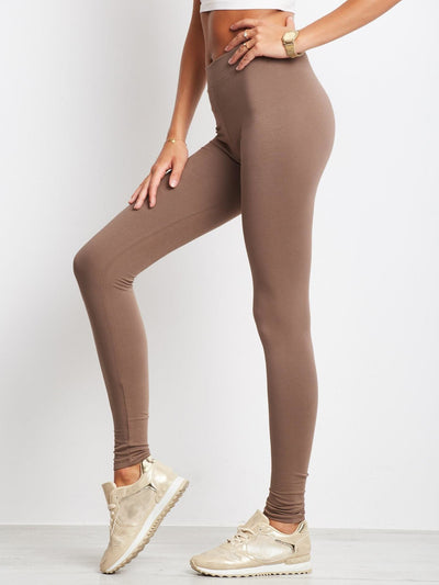 Legginsy basic kawowe