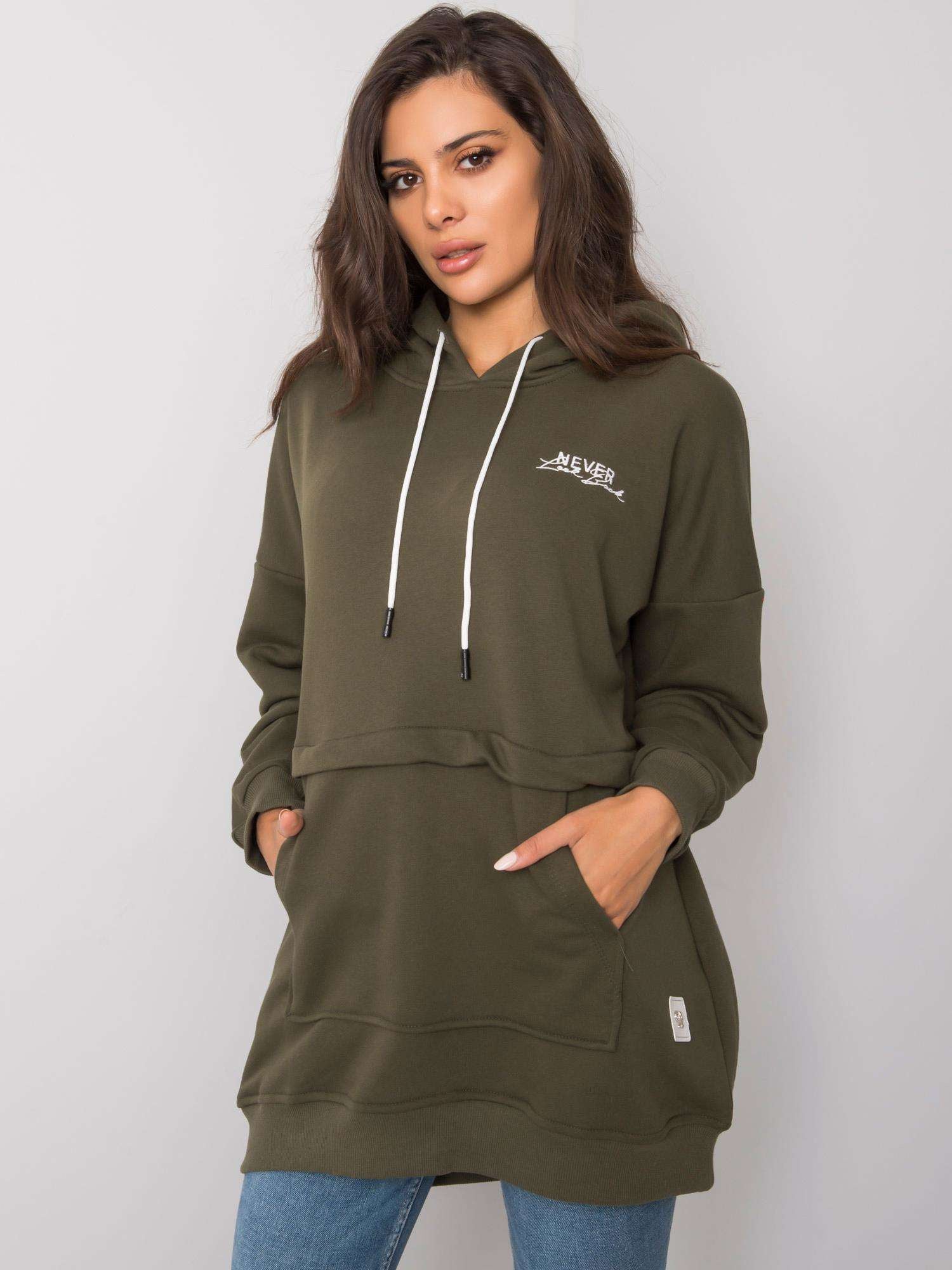 Khaki damska bluza kangurka