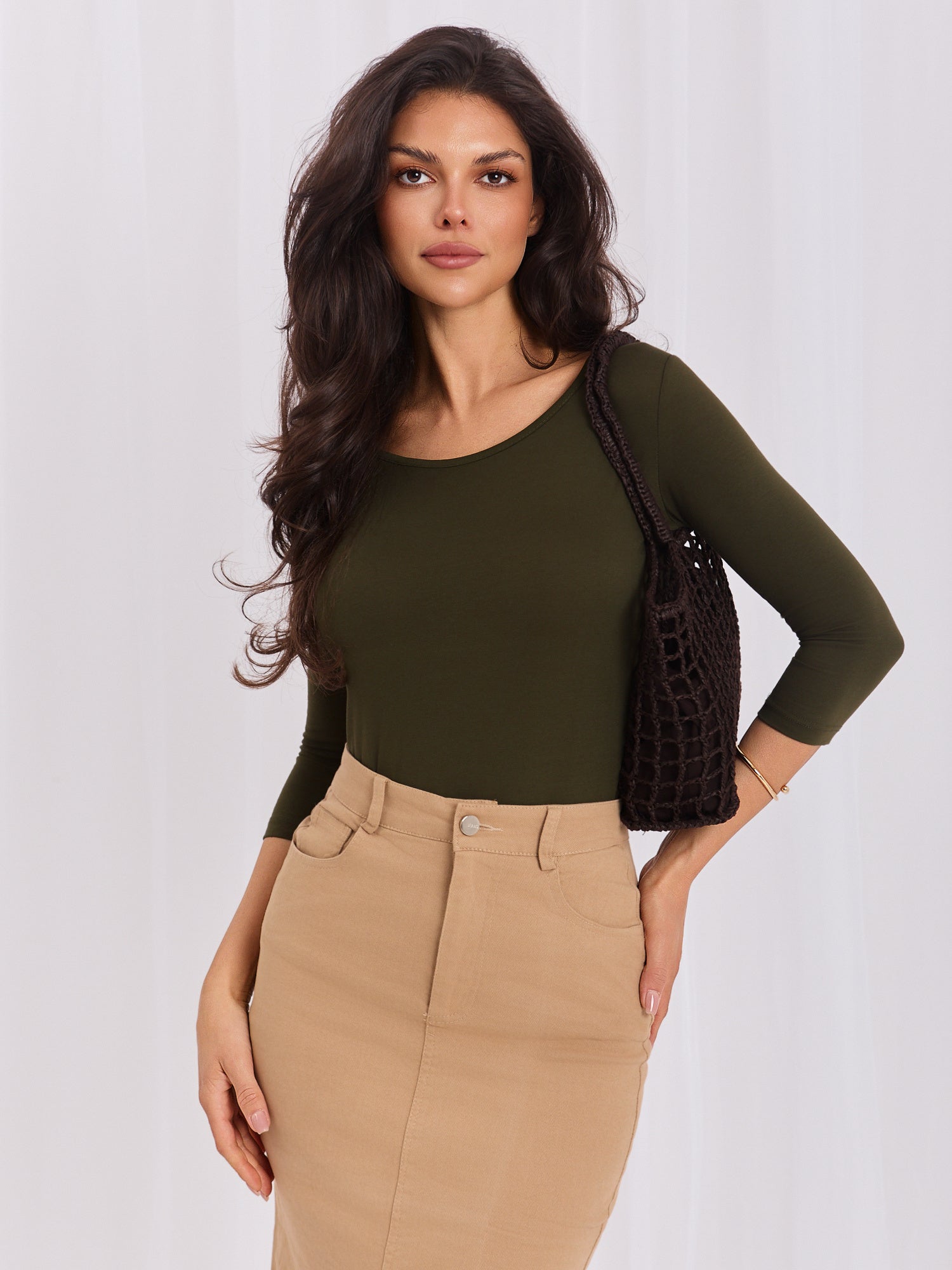 Khaki bluzka Mona