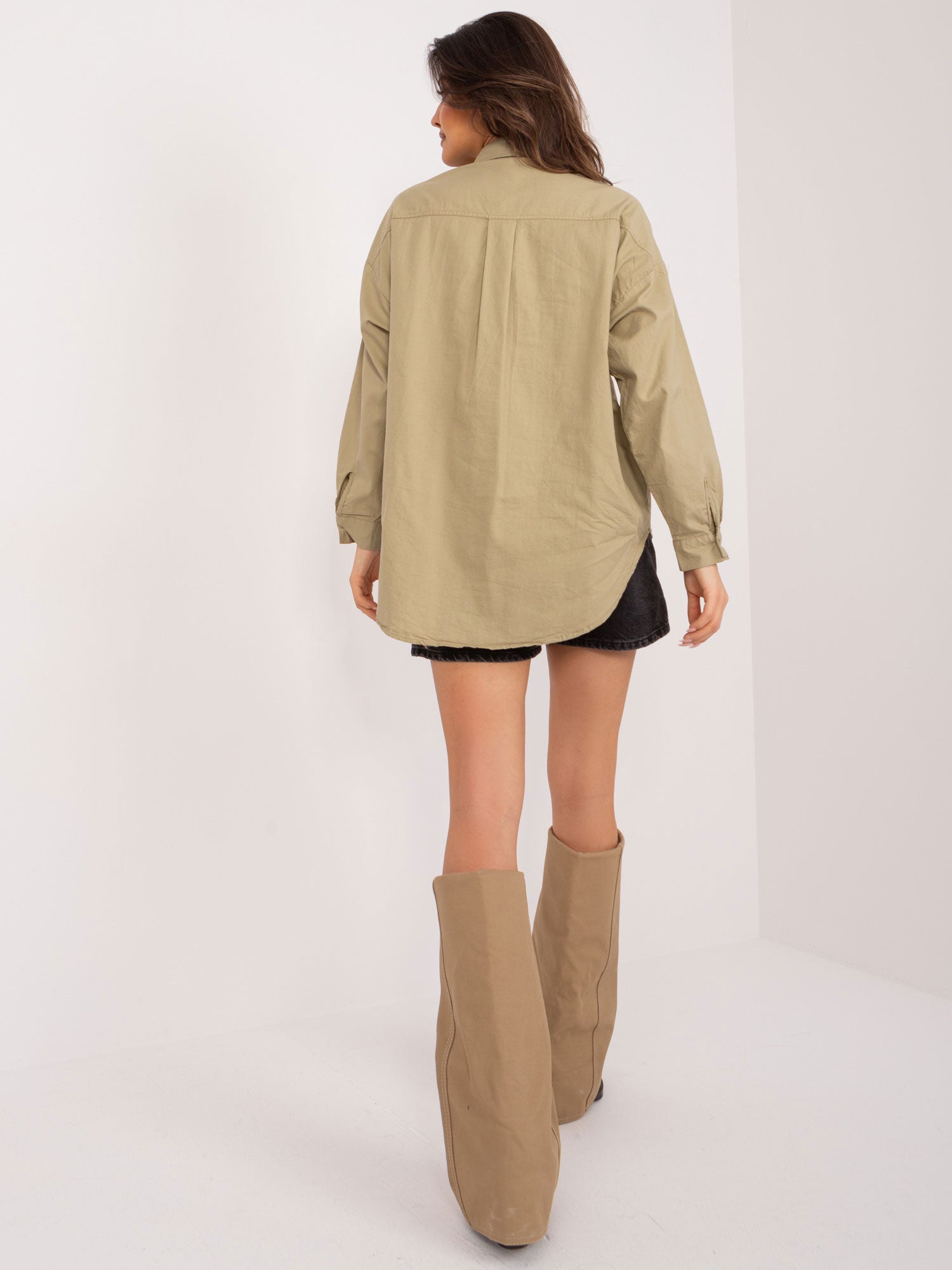Khaki klasyczna koszula oversize