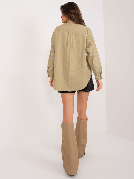 Khaki klasyczna koszula oversize