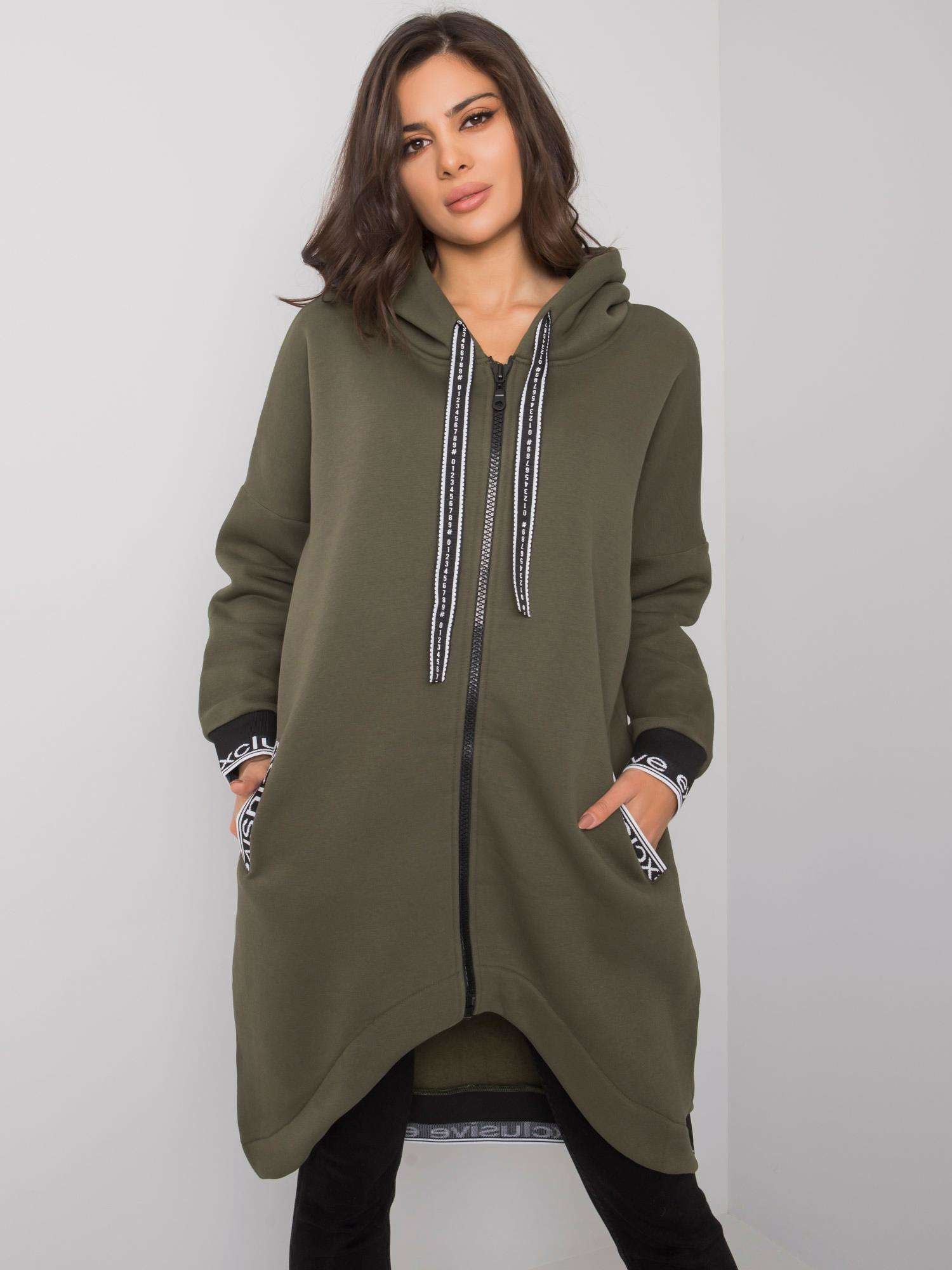 Khaki bluza damska rozpinana