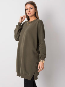 Khaki sukienka dresowa oversize