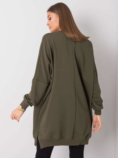 Khaki sukienka dresowa oversize