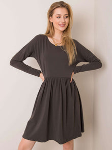 RUE PARIS Khaki sukienka