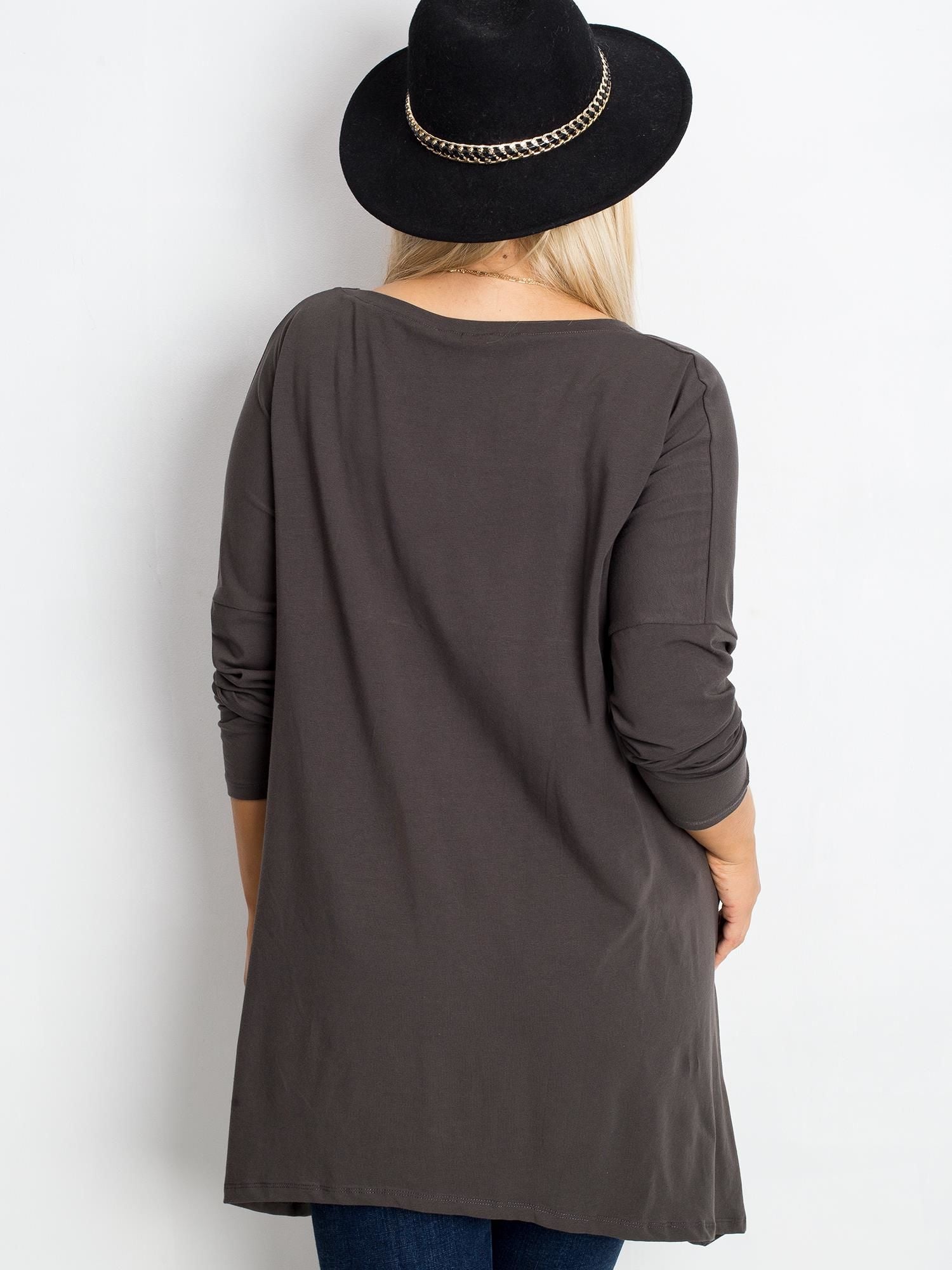 Tunika khaki plus size