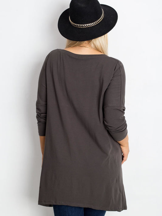 Tunika khaki plus size