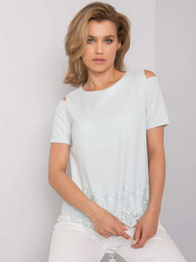 Miętowa bluzka elegancka