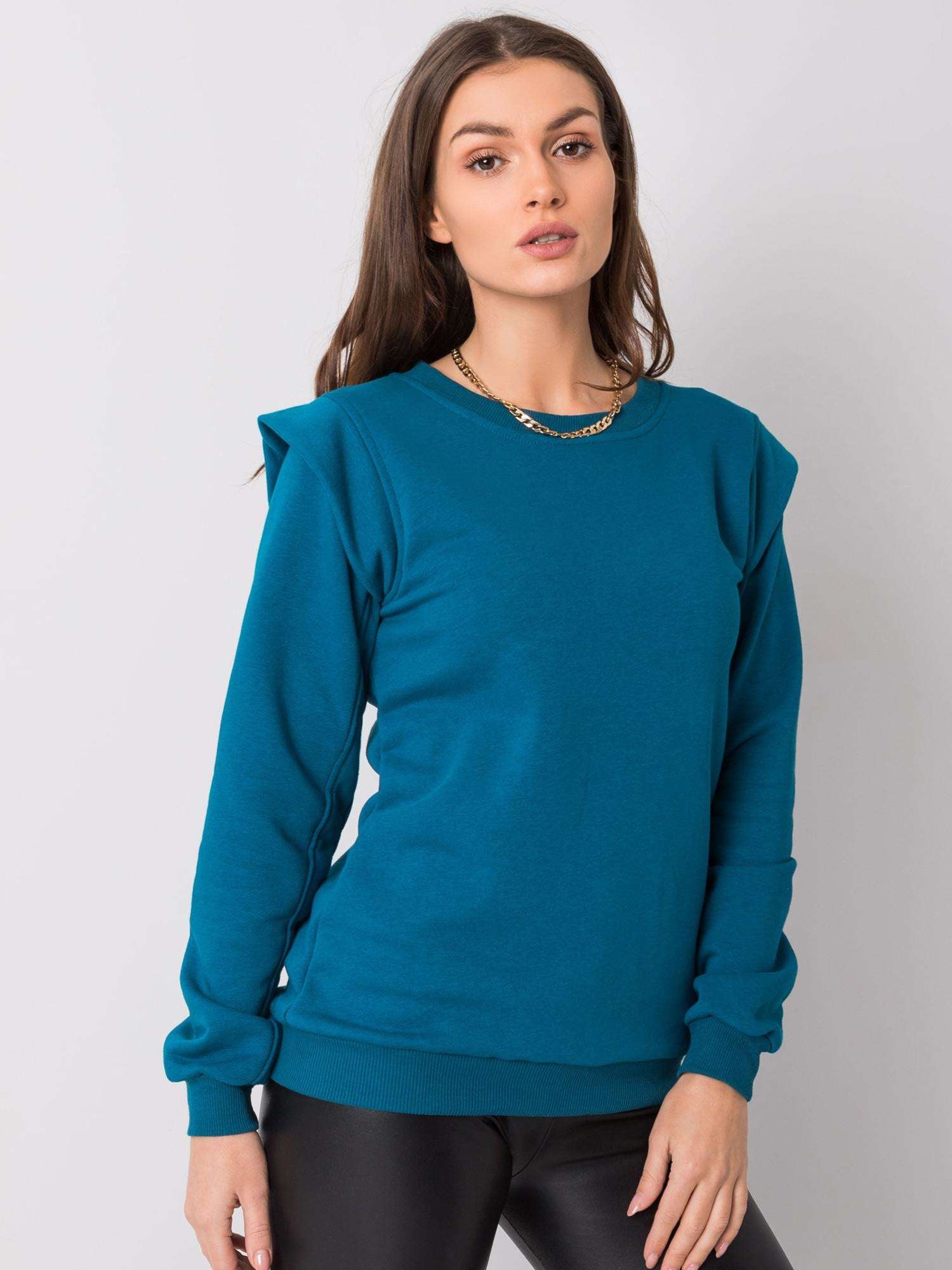 RUE PARIS Morska bluza z bawełny