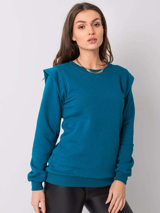 RUE PARIS Morska bluza z bawełny