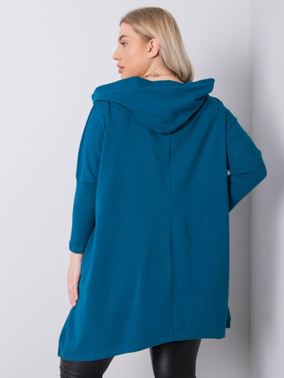 Morska bluza plus size z nadrukiem