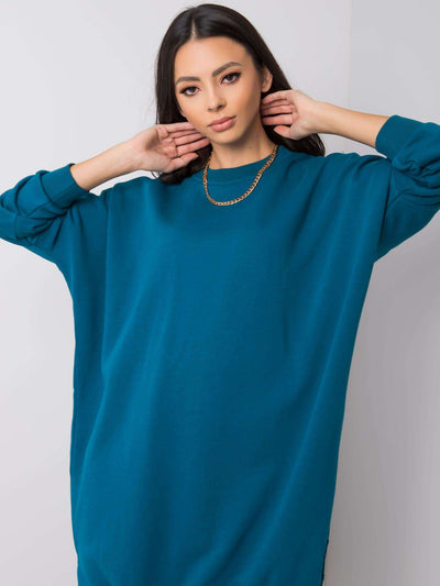 Morska sukienka dresowa oversize