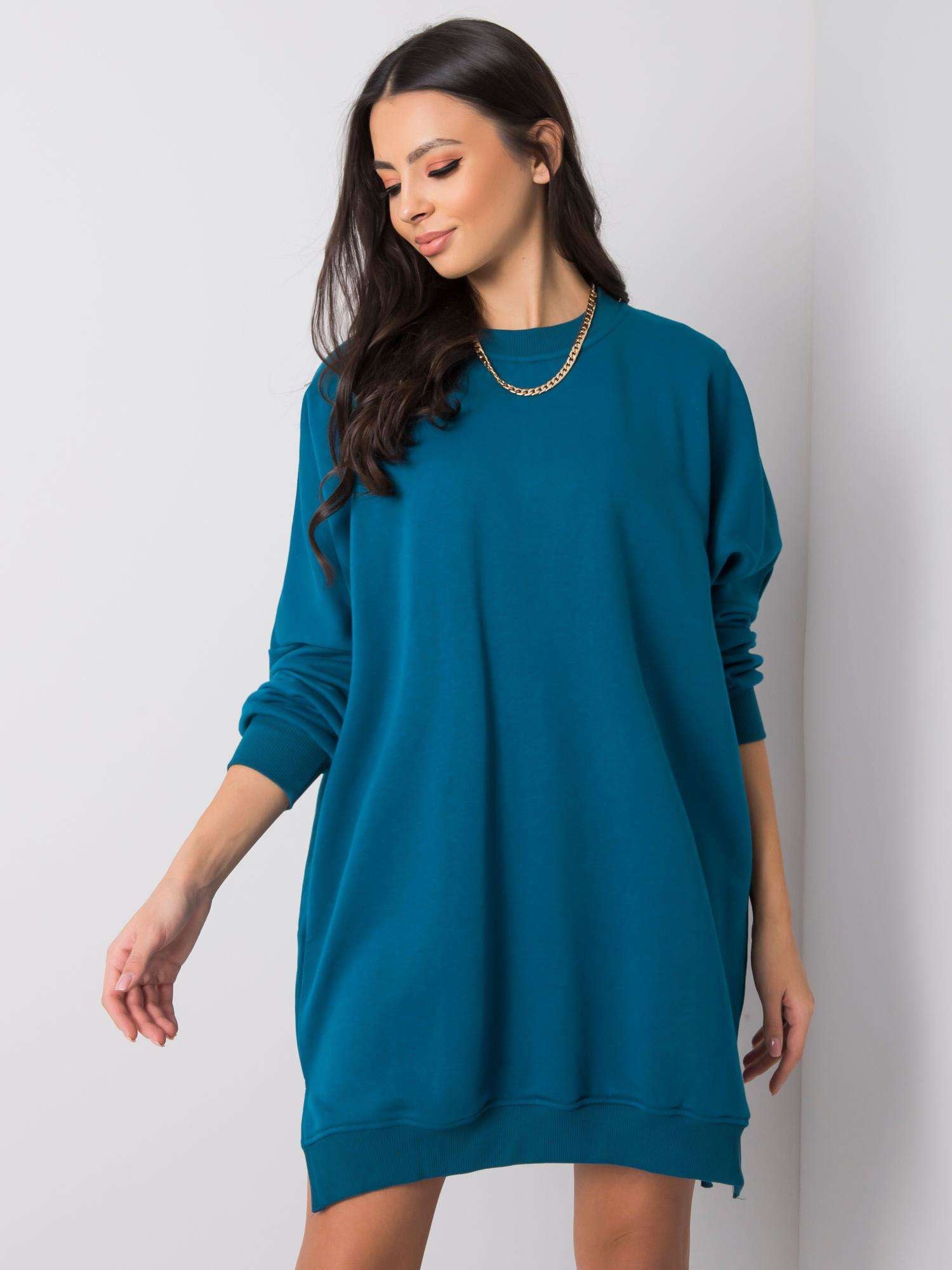 Morska sukienka dresowa oversize