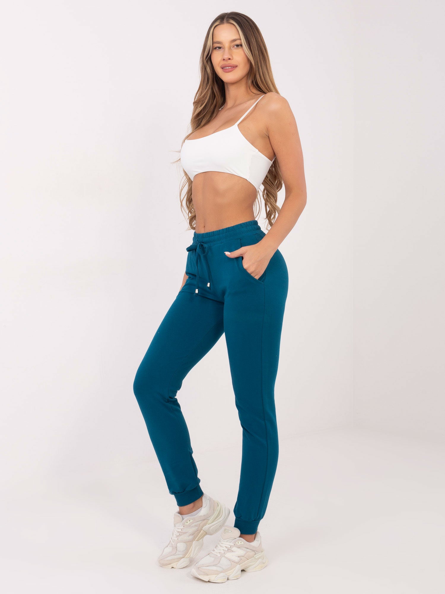 Spodnie dresowe basic morskie