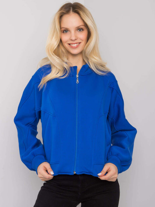 Niebieska bluza rozpinana