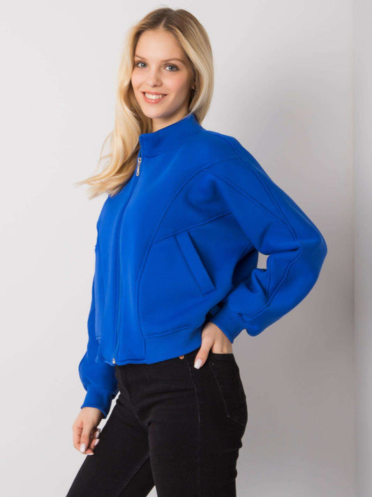 Niebieska bluza rozpinana
