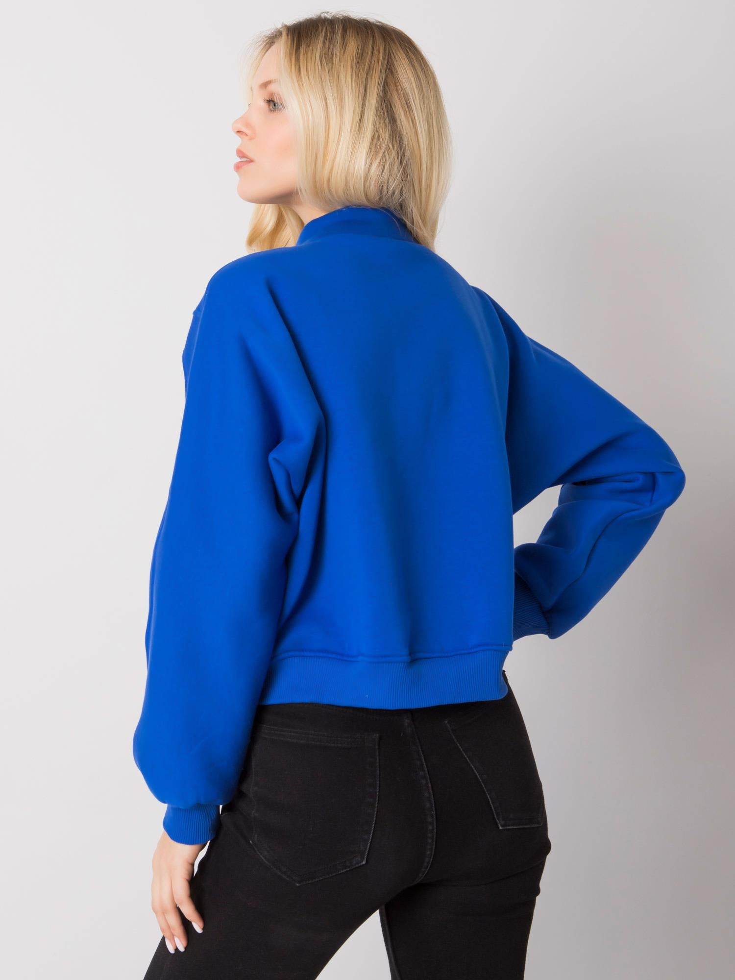 Niebieska bluza rozpinana