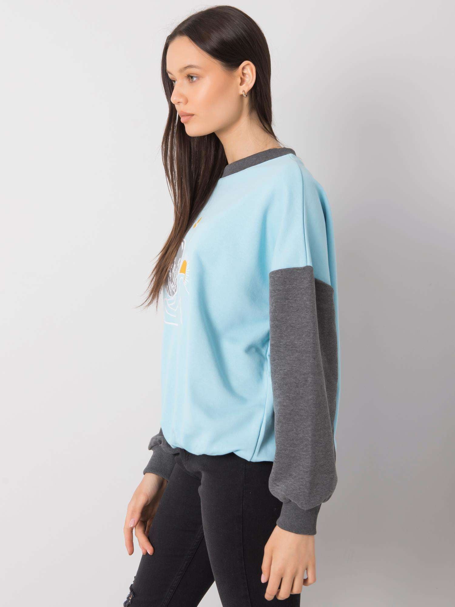 Niebieska bluza z bawełny