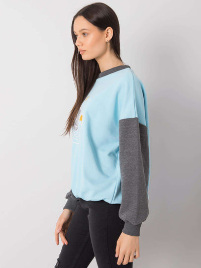 Niebieska bluza z bawełny