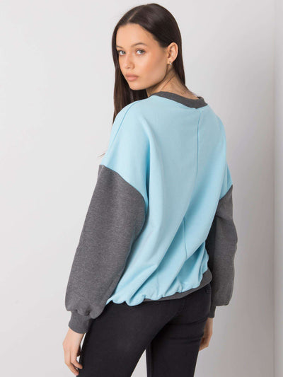 Niebieska bluza z bawełny