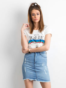 Spódnica z denimu niebieska