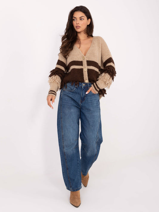SUBLEVEL Niebieskie damskie jeansy balloon fit