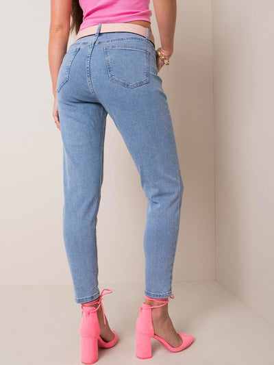 Jeansy damskie niebieskie