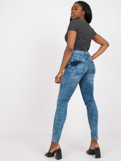 SUBLEVEL NIebieskie jeansy rurki