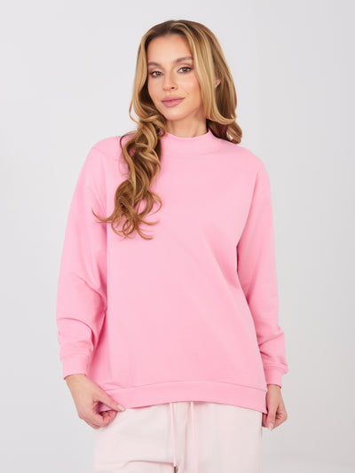 BASIC FEEL GOOD Pastelowa różowa bluza oversize