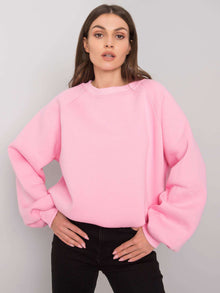 RUE PARIS Różowa gładka bluza