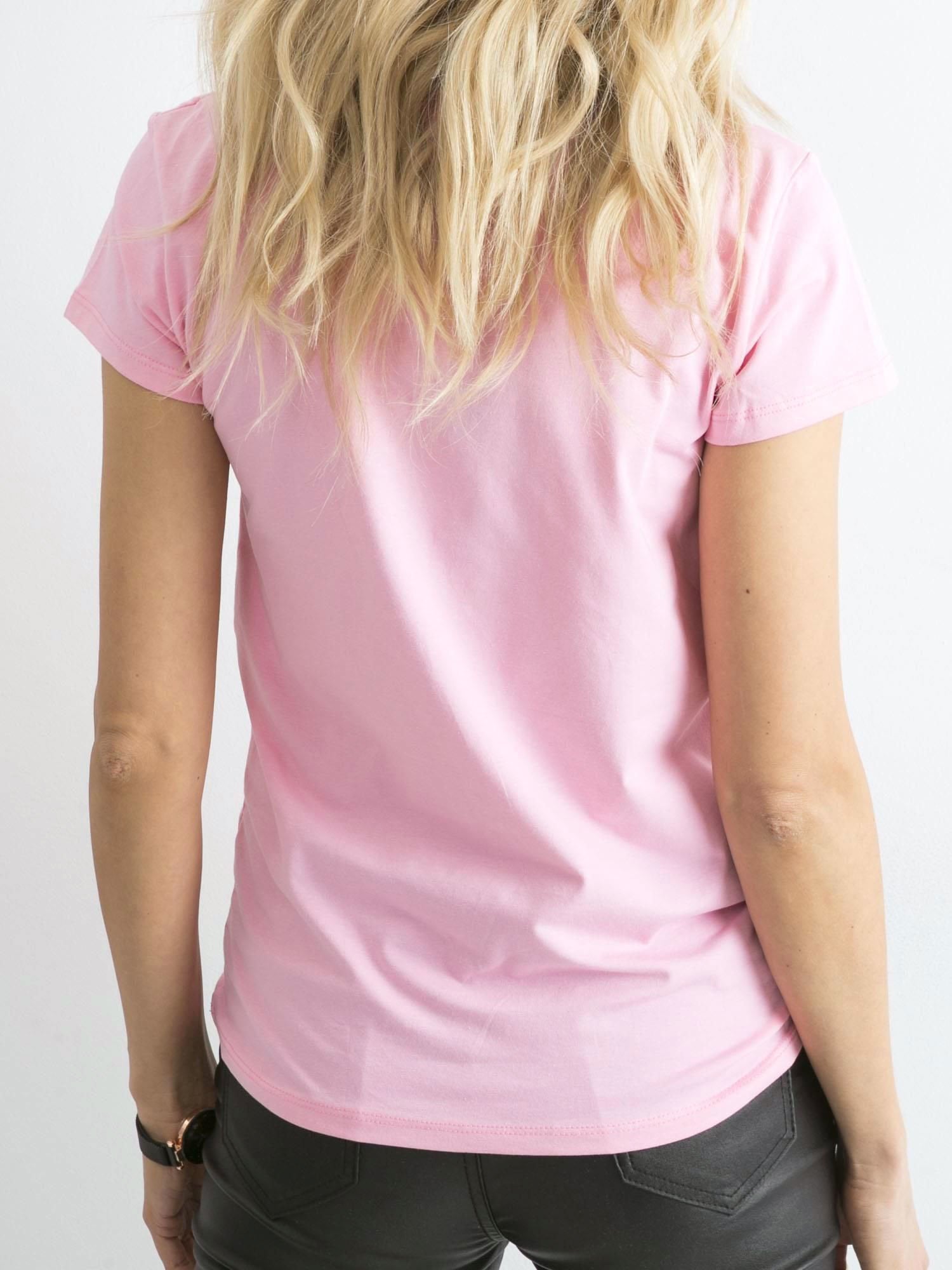 Różowy t-shirt Peachy