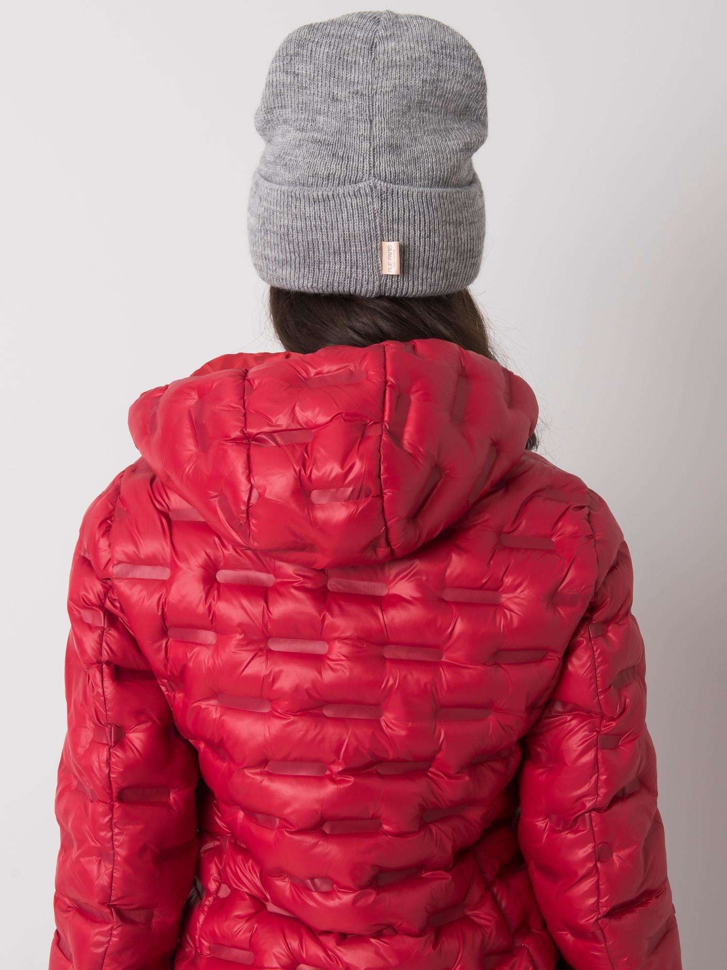 Szara damska czapka beanie