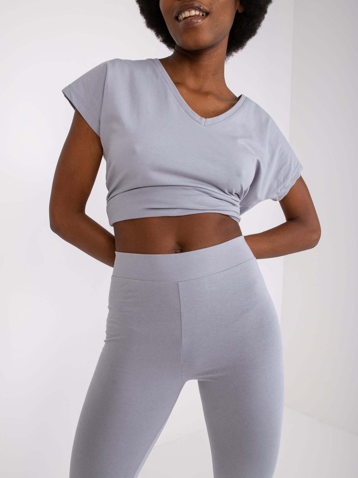 Szare damskie legginsy
