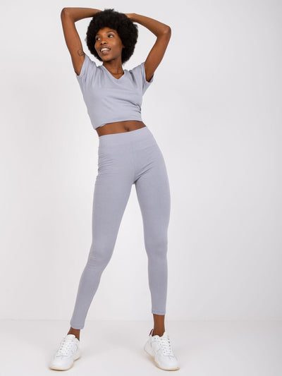 Szare damskie legginsy