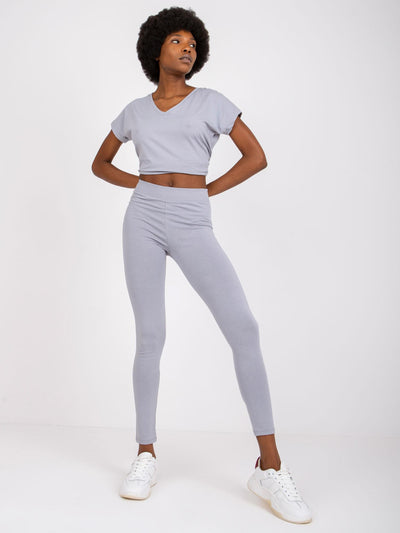 Szare damskie legginsy
