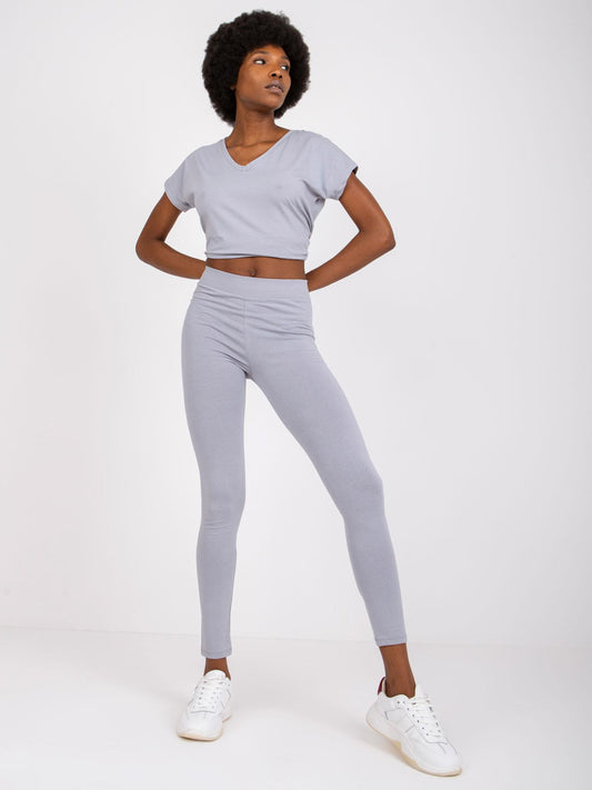 Szare damskie legginsy
