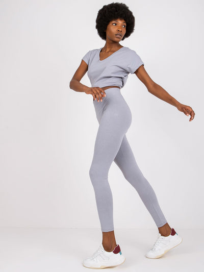 Szare damskie legginsy