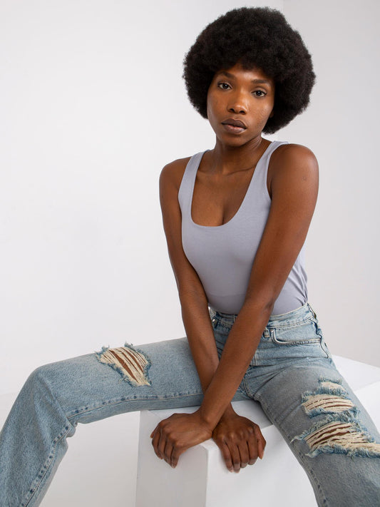Szary top basic