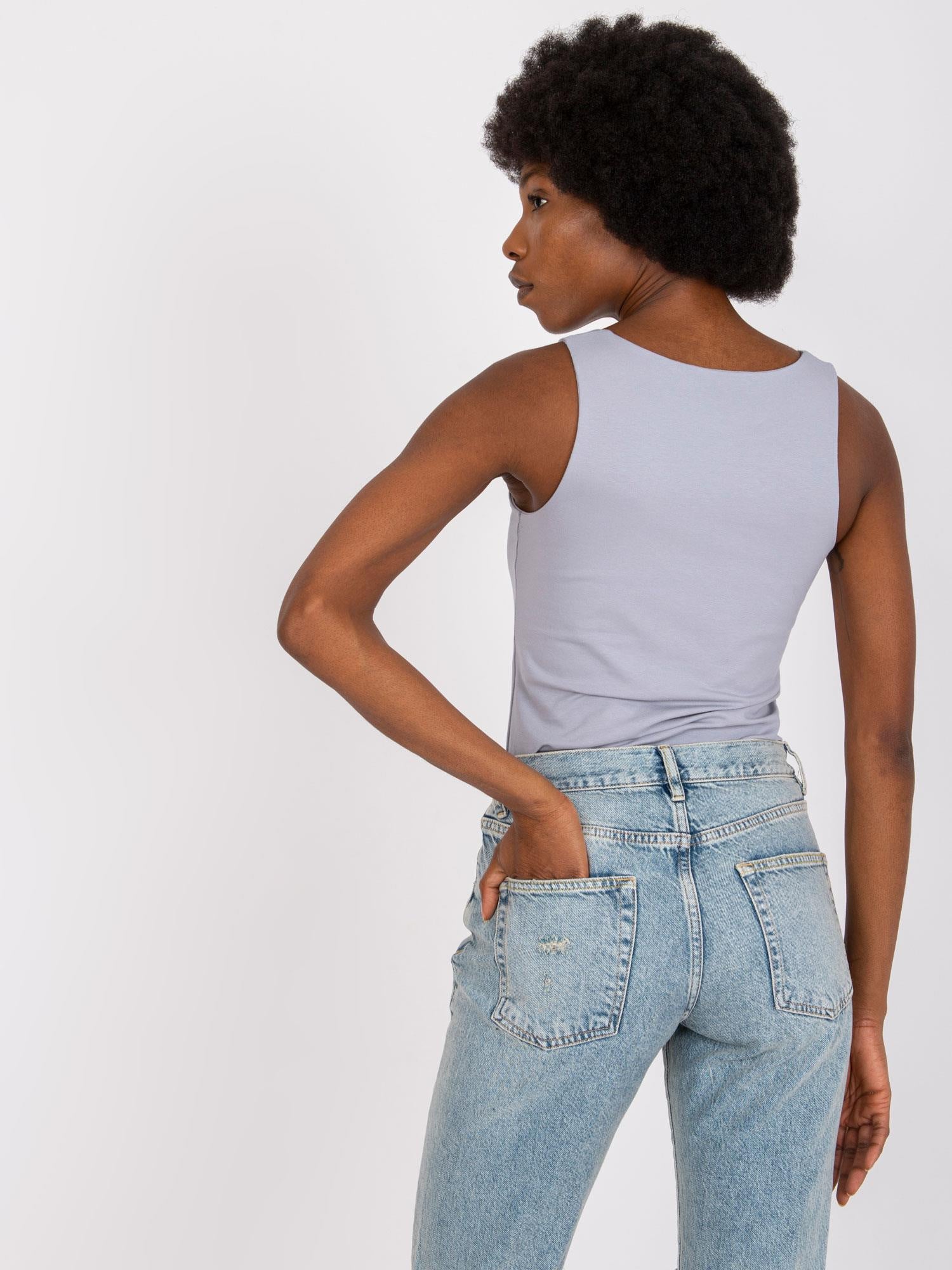 Szary top basic