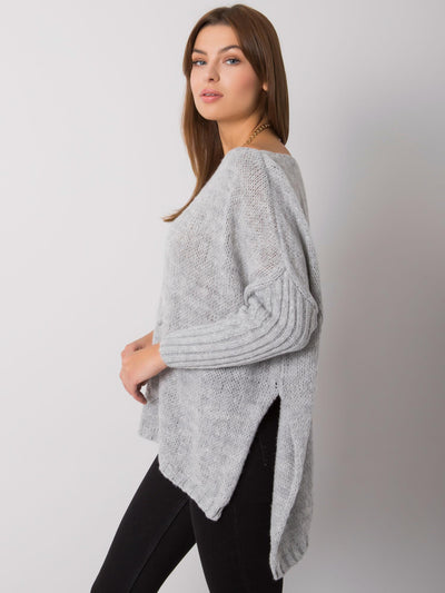 OCH BELLA Szary sweter oversize