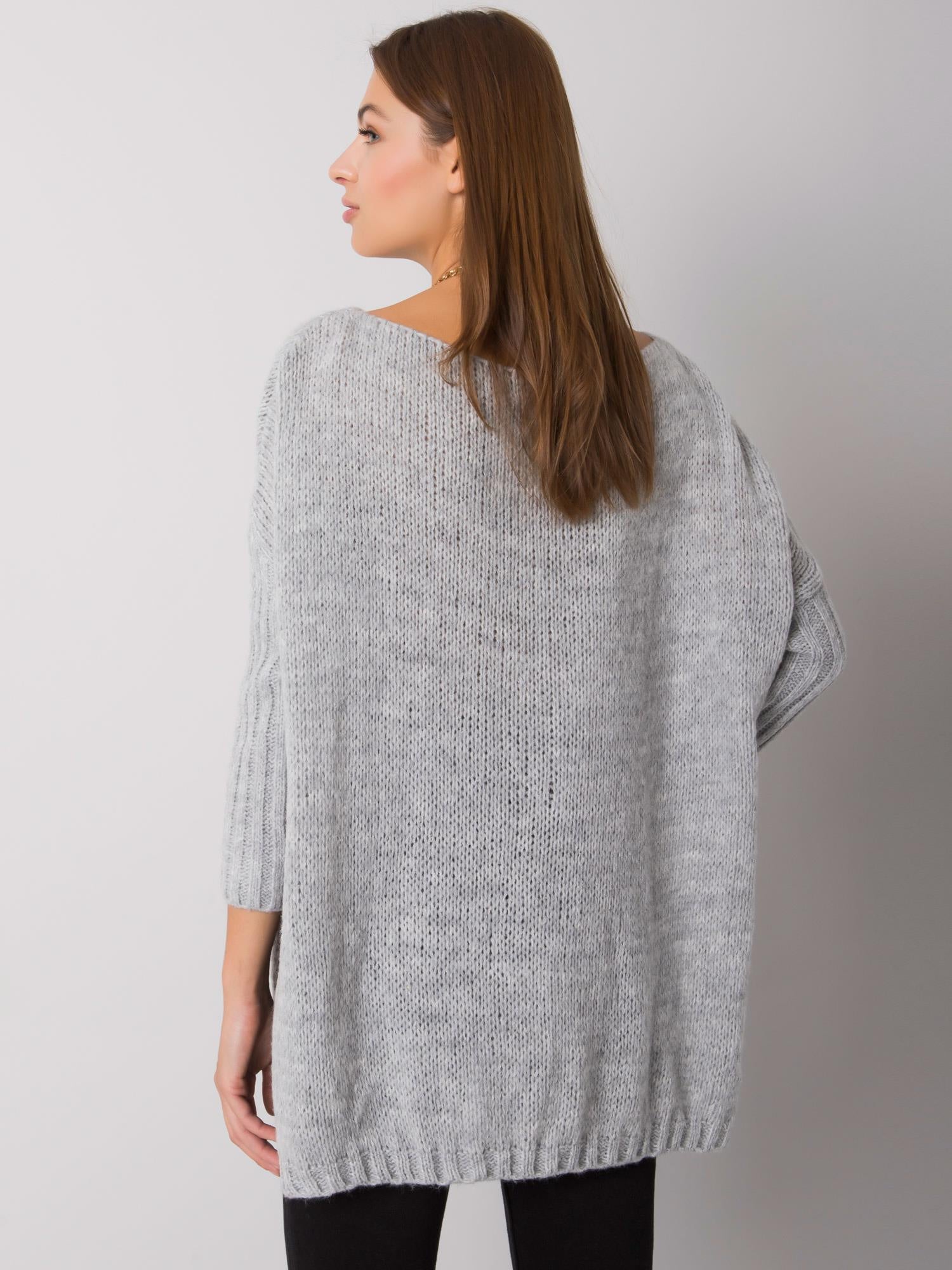 OCH BELLA Szary sweter oversize