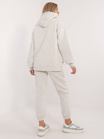 Szary damski komplet basic o kroju oversize
